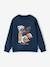 Boys’ Brushed Fleece Sweatshirt night blue+olive 