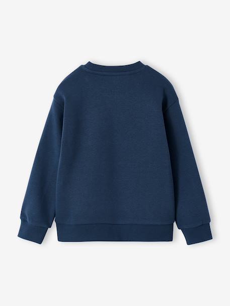Boys’ Brushed Fleece Sweatshirt night blue+olive 