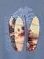 Round-neck sweatshirt with surf print chambray blue+ecru 