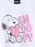 Girls' short-sleeved SNOOPY t-shirt white 