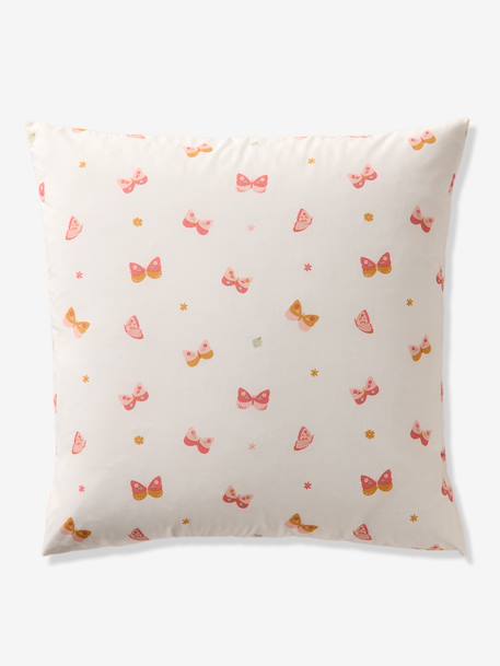 Duvet Cover & Pillowcase Set with Recycled Cotton, FLIGHT printed pink 
