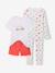 Pack of 2 girls' long-sleeved pyjamas ecru 