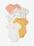 Pack of 5 short-sleeved baby bodysuits ecru 