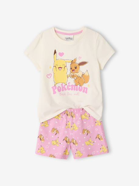 Girls' Pokémon pyjama short set mauve 