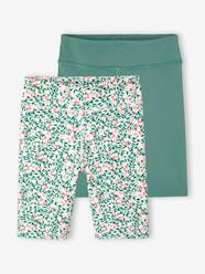Girls-Pack of 2 Sports Cycling Shorts for Girls