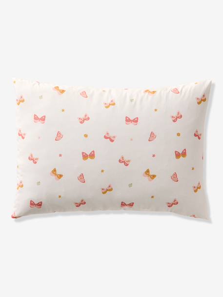 Duvet Cover & Pillowcase Set with Recycled Cotton, FLIGHT printed pink 