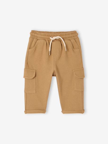 Set of T-shirt and trousers for baby boys printed beige 