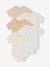 Pack of 5 short-sleeved rabbit bodysuit for babies marl grey 