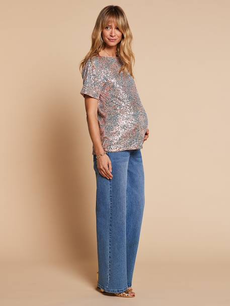 Sequin nursing clothes t-shirt multicoloured 