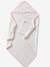 Bath Cape & Wash Mitt with Bows printed white 