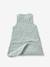 Customisable summer baby sleeping bag MARGUERITE in cotton gauze printed blue 
