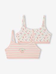 Girls-Pack of 2 organic cotton girls bras 