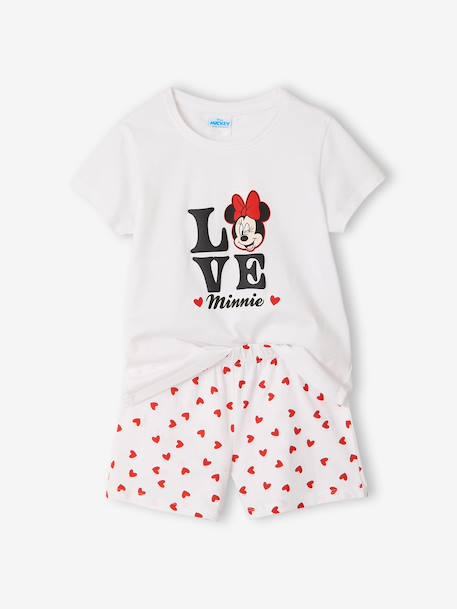 Girls' MINNIE pyjama shorts ecru 