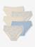 Pack of 5 girls' ribbed briefs ecru 