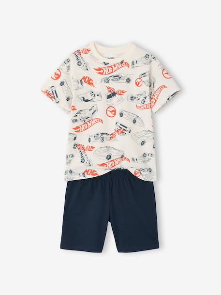 Boys' HOT WHEELS pyjama shorts ecru 