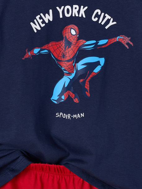 Boys' SPIDERMAN New York City pyjama shorts red 