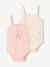 Pack of 2 WINNIE L'OURSON sleeveless bodysuits pale pink 