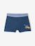 Pack of 2 boys' boxers with digger print ocean blue 
