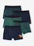 Pack of 5 jungle print boxers for boys English green 