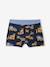 Pack of 2 boys' boxers with digger print ocean blue 