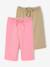 Pack of 2 wide-leg trousers for baby girls rose 