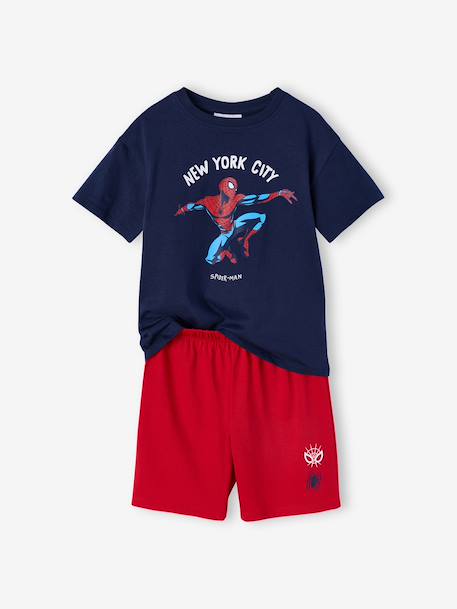 Boys' SPIDERMAN New York City pyjama shorts red 