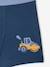 Pack of 2 boys' boxers with digger print ocean blue 