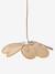 Woven bamboo flower pendant lampshade beige 