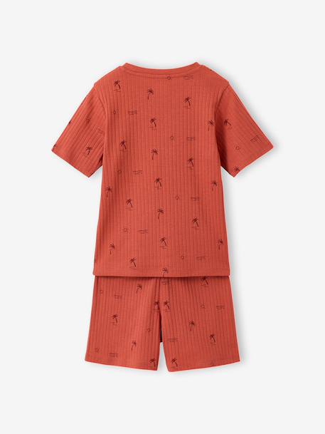 Pack of 2 boys' short pyjamas denim blue 