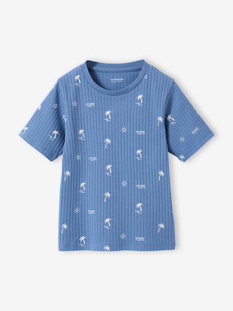 Pack of 2 boys' short pyjamas denim blue 