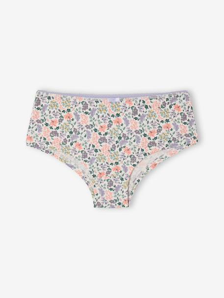 Pack of 5 girls' maternity shorties sage green 