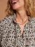 Leopard print nursing shirt ecru 