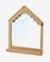 Paper rope house mirror beige 