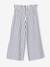 Wide striped knitted leggings striped blue+striped red 