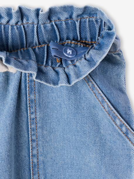 Paperbag denim trouser light blue 