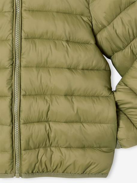 Light Padded Jacket with Hood for Boys black+bordeaux red+emerald green+grey blue+hazel+medium blue+navy blue+olive+pecan nut+red 