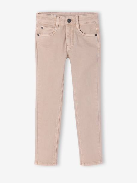 NARROW Hip, MorphologiK Slim Leg Coloured Trousers, for Boys beige+black+clay beige+emerald green+night blue+tomato red 