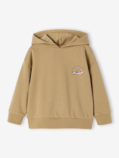 Cotton boy's hooded sweatshirt cumin 