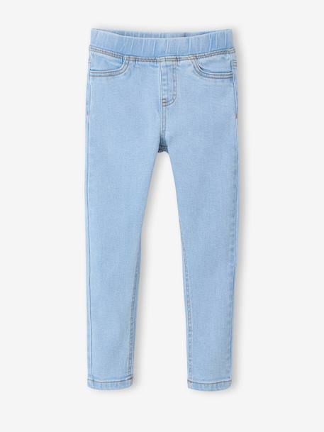 Denim Treggings for Girls bleached denim+deep blue+medium blue 