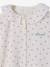 Girls' floral cotton muslin pyjamas ecru 