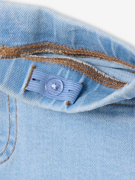 Denim Treggings for Girls bleached denim+deep blue+medium blue 