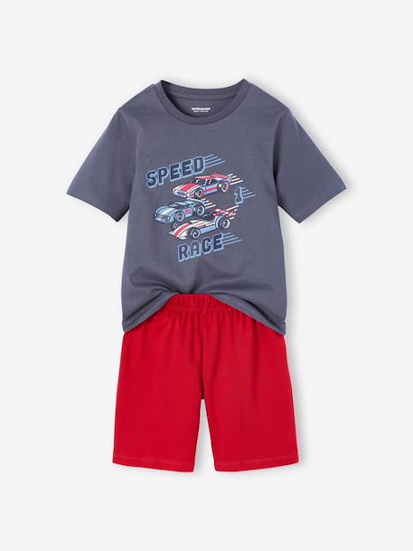 Pack of 2 long-sleeved boys' pyjamas anthracite 