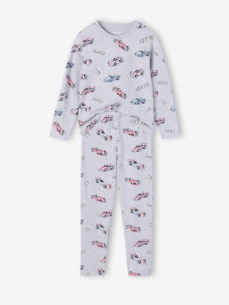 Pack of 2 long-sleeved boys' pyjamas anthracite 