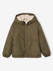 Boys-Windcheater with Sherpa-Lined Hood for Boys