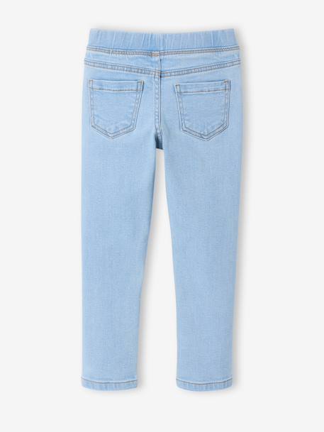 Denim Treggings for Girls bleached denim+deep blue+medium blue 