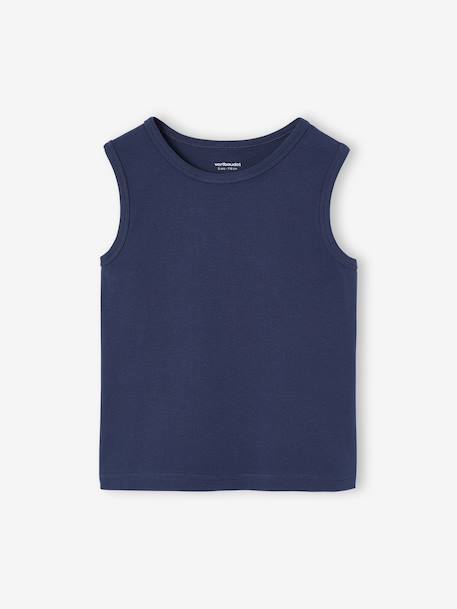 Pack of 2 Tank Tops for Boys set blue+set white 