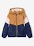 Sherpa-lined boy's windcheater pecan nut 