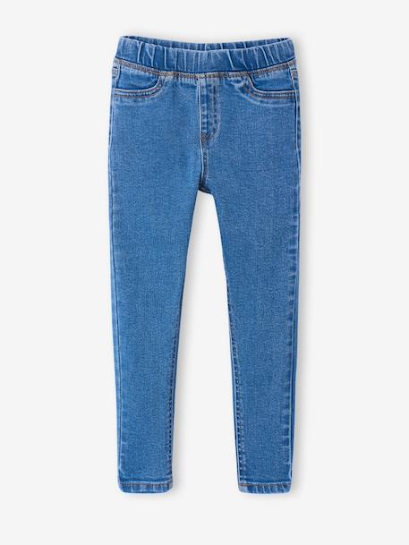Denim Treggings for Girls bleached denim+deep blue+medium blue 