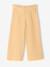 Cropped, Wide Leg Paperbag Trousers in Cotton Gauze for Girls beige+green+old rose+sage green+yellow 