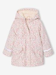 Girls-Raincoat with Sherpa Lining for Girls